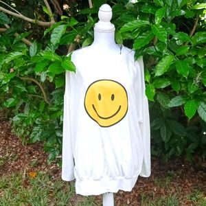 Fantastic fun new smiley face sweatshirt L/XL